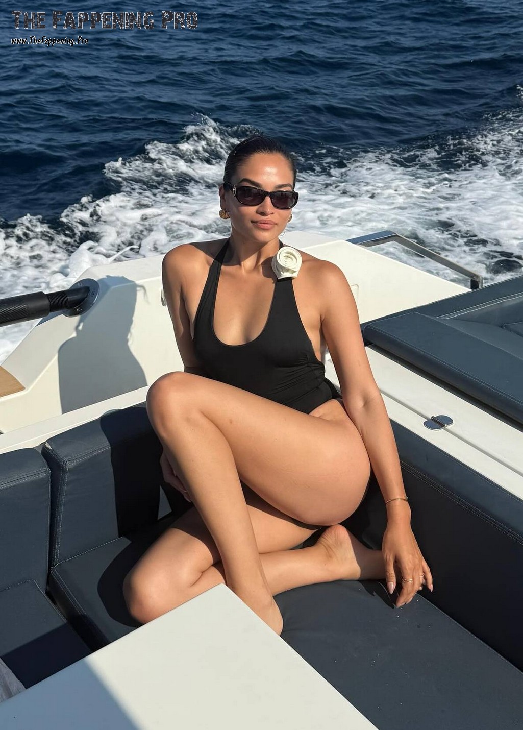 Shanina Shaik Sexy In A Bikini