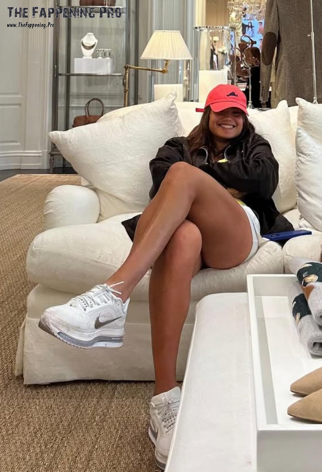 Emma Raducanu Cross Legged