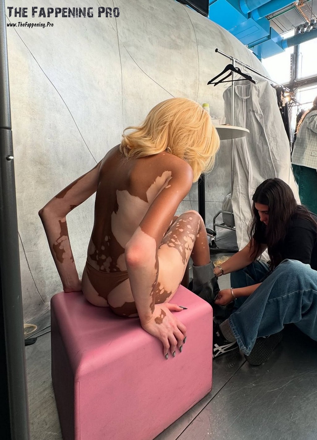 Winnie Harlow Bareback