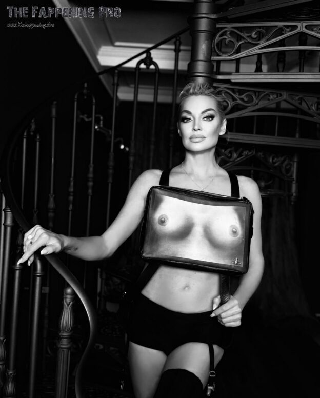 Anastasia Volochkova Topless B&W