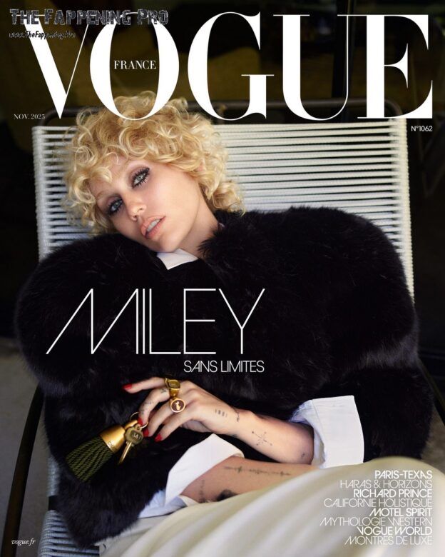 Miley Cyrus Nude In Vogue (9 Photos)