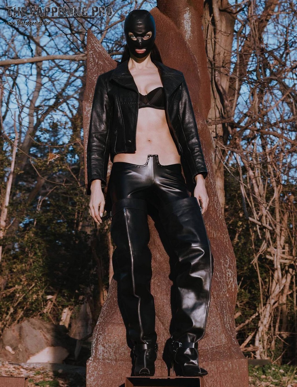 Irina Shayk In BDSM Latex Mask