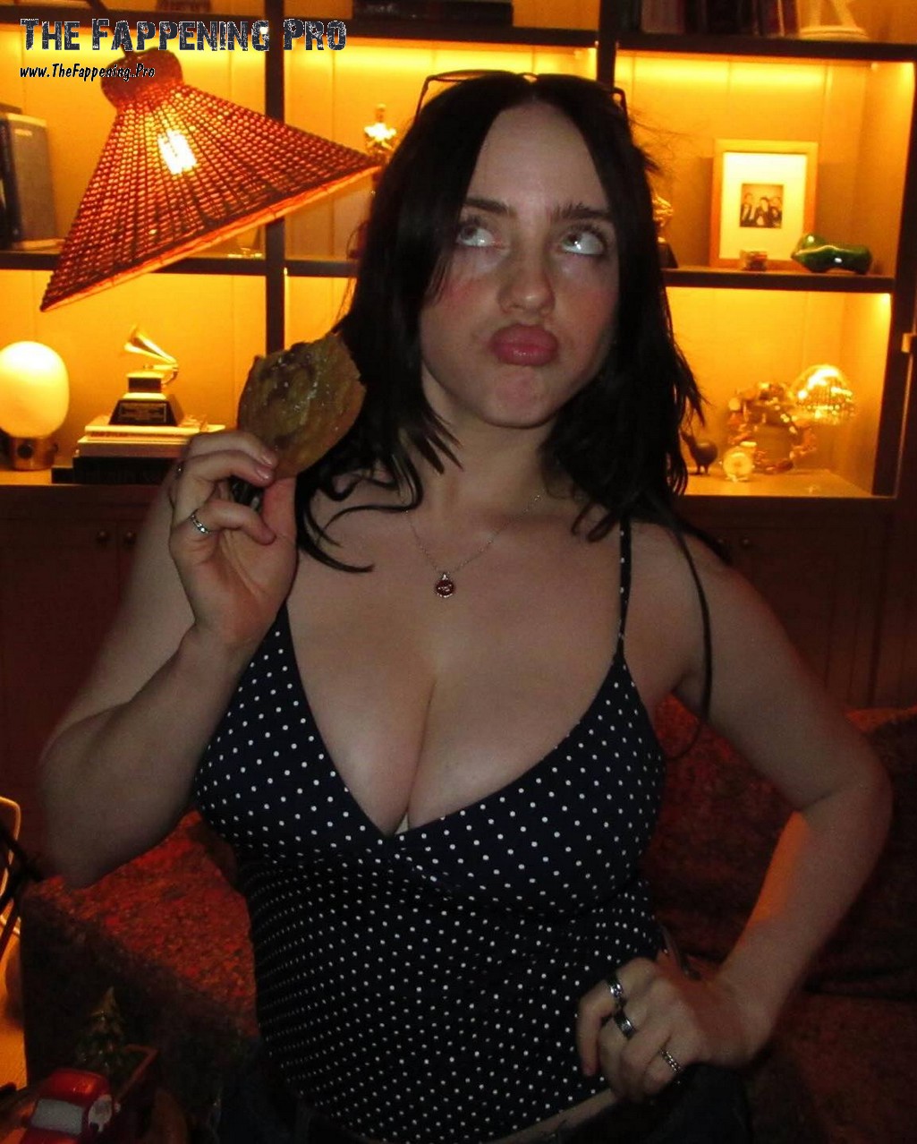 Billie Eilish Sexy In Deep Cleavage
