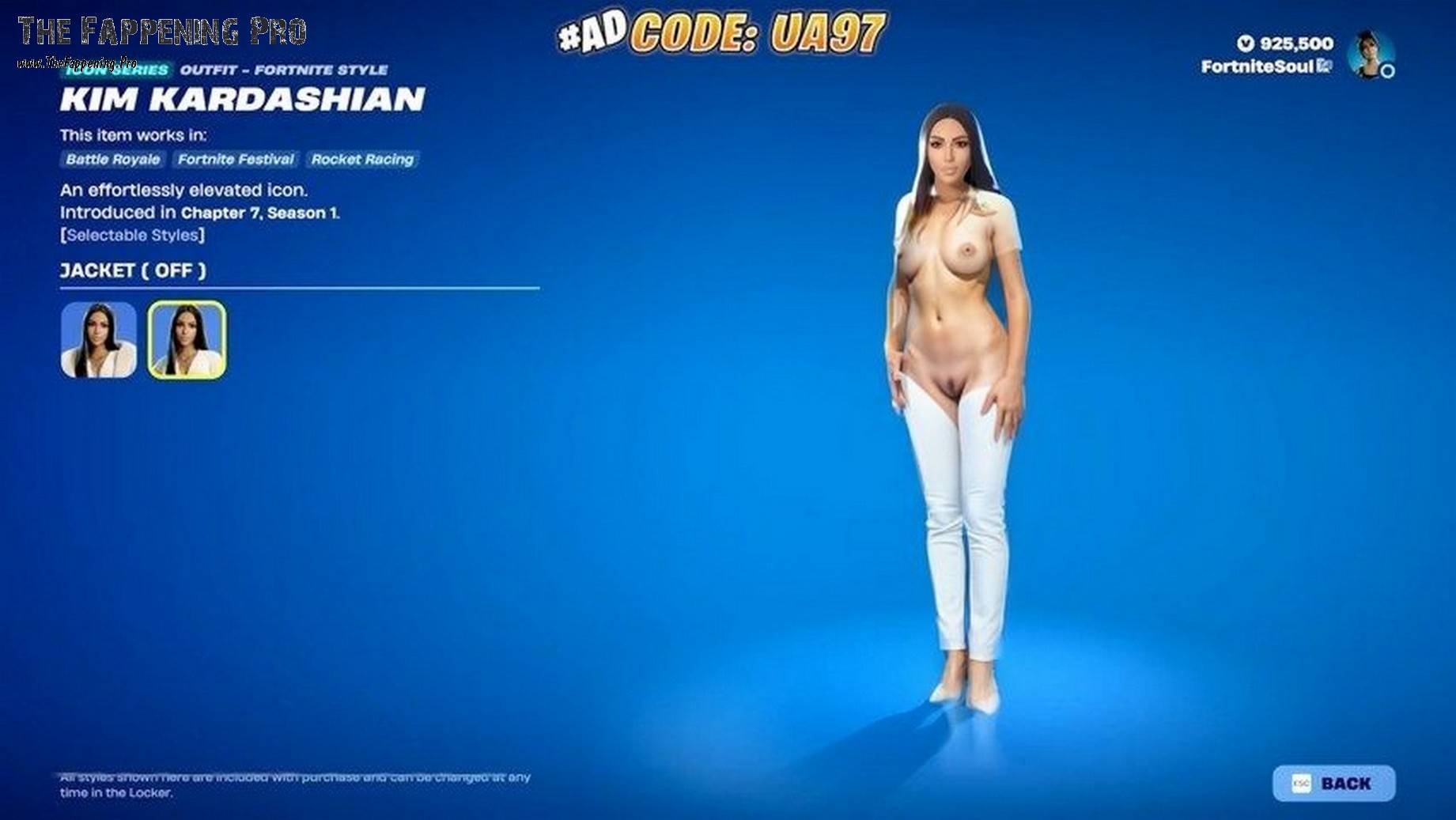 Kim Kardashian Fortnite Nude 360 Degree