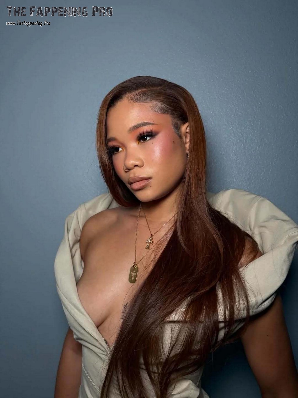 Storm Reid Side Boobs