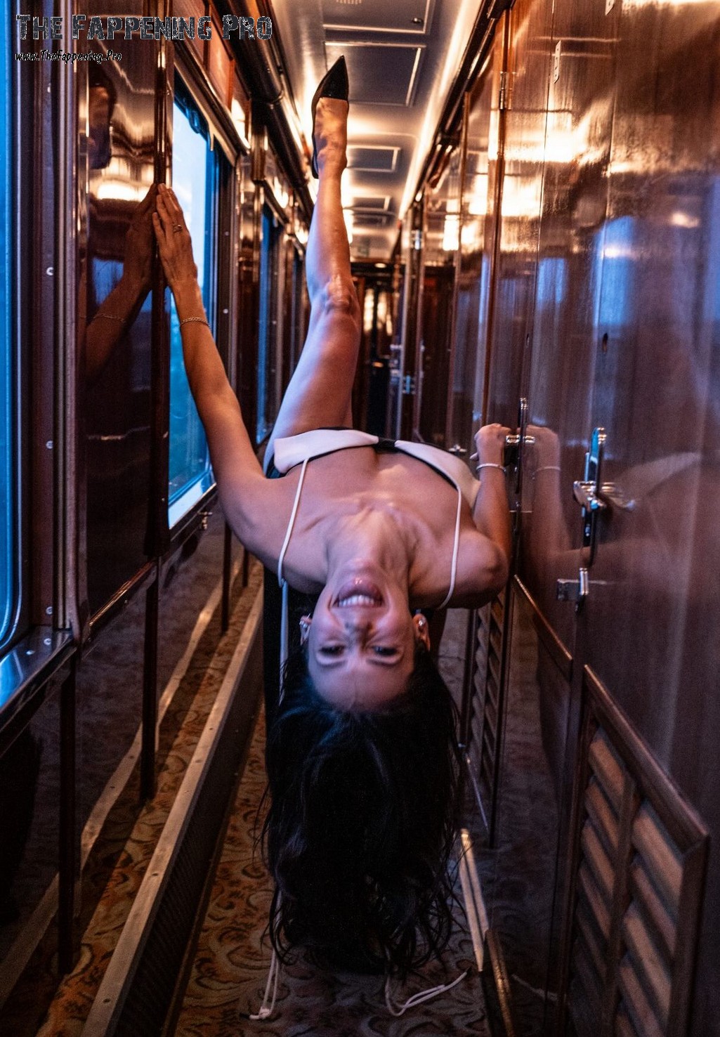 Nina Dobrev Sexy On The Venice Simplon-Orient-Express