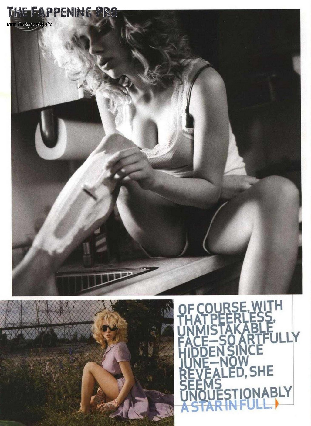 Scarlett Johansson Legs Shave