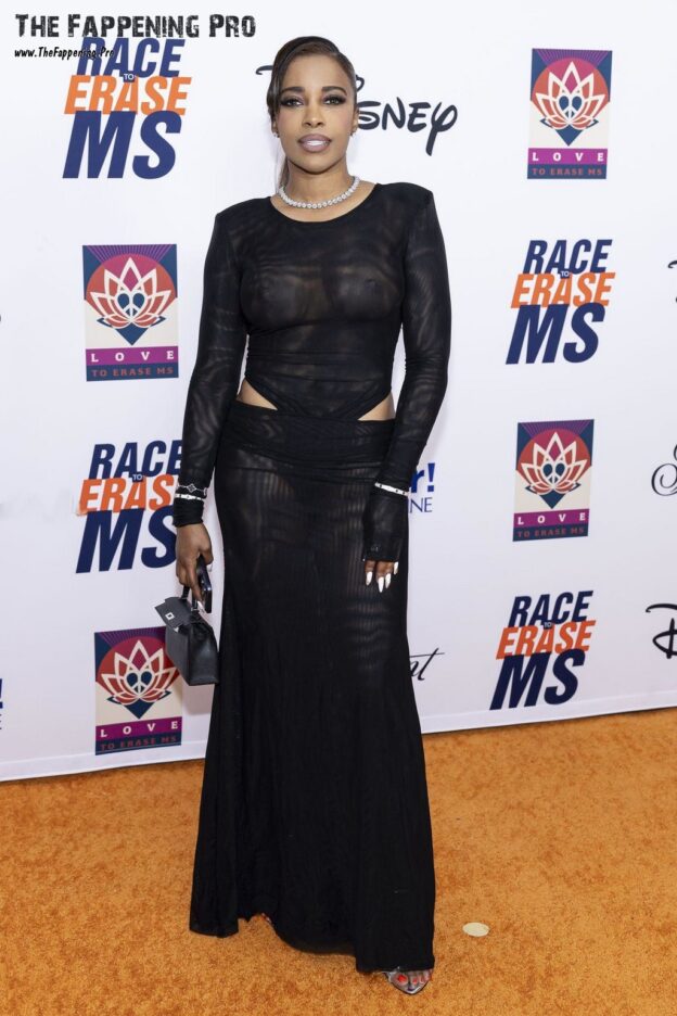 Jessica Rich Braless In See Through Dress