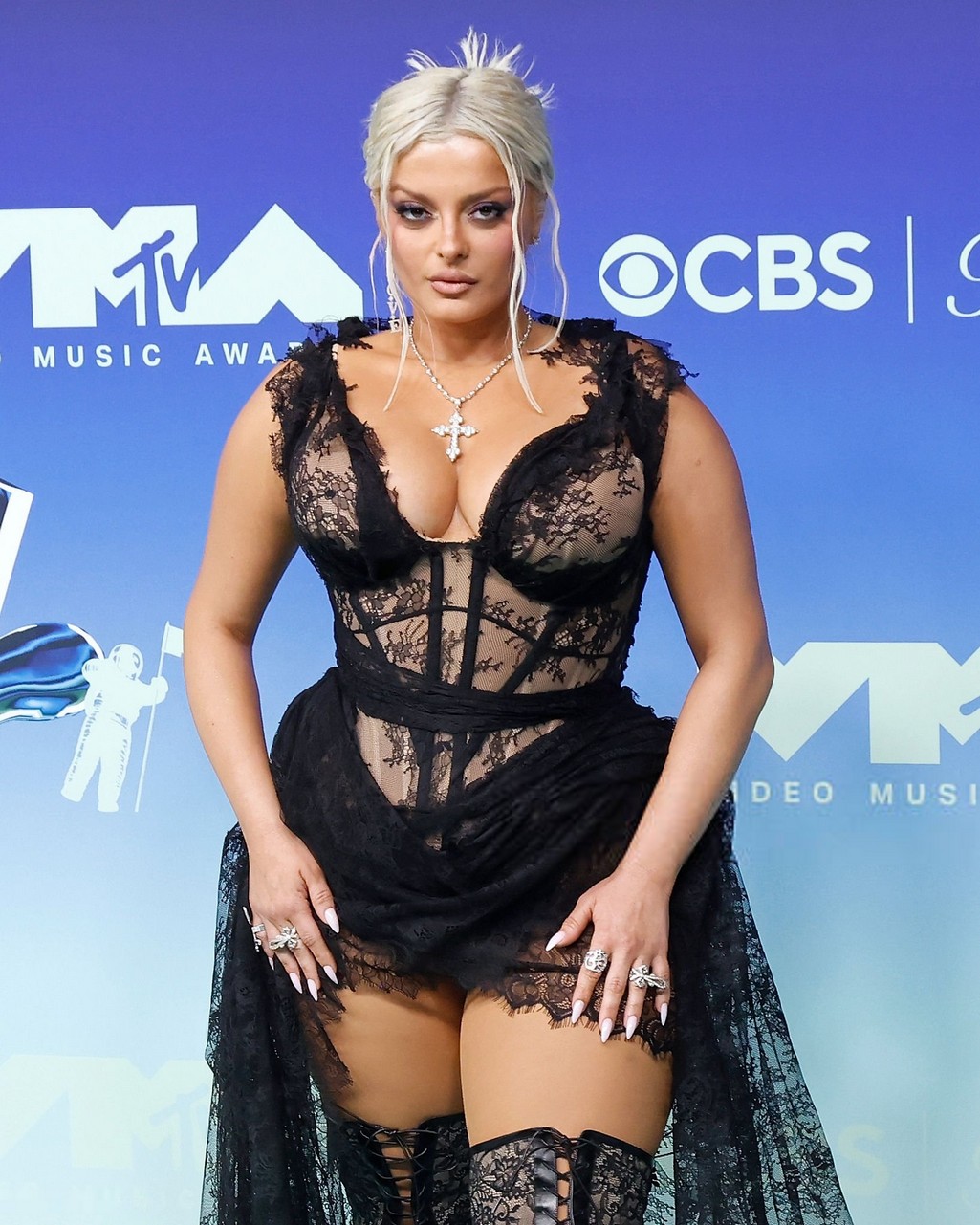 Bebe Rexha Sexy In Deep Cleavage Dress