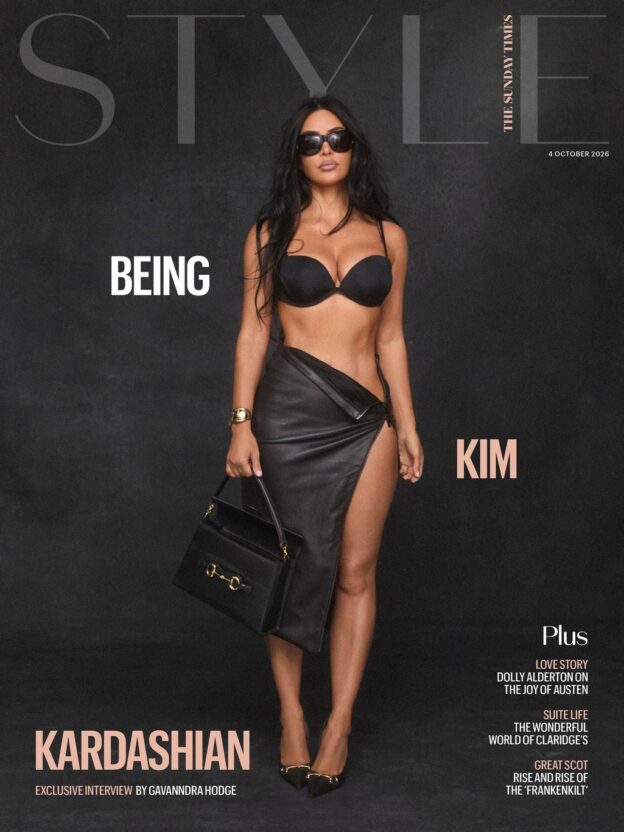 Kim Kardashian Sexy For The Sunday Times Style