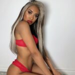 Zahida Allen In Red Lingerie
